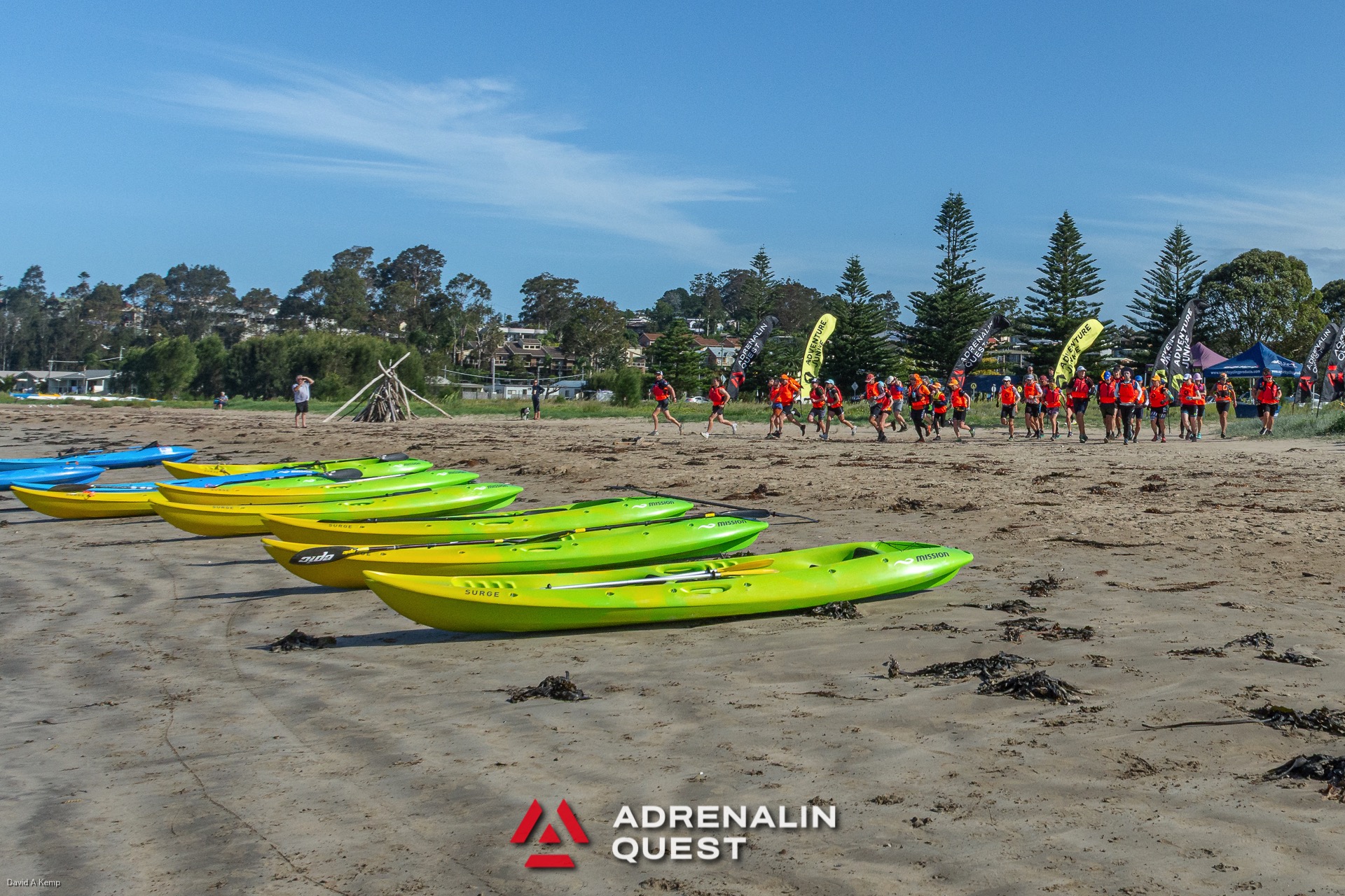 adrenalin quest adventure race paddlers before the start